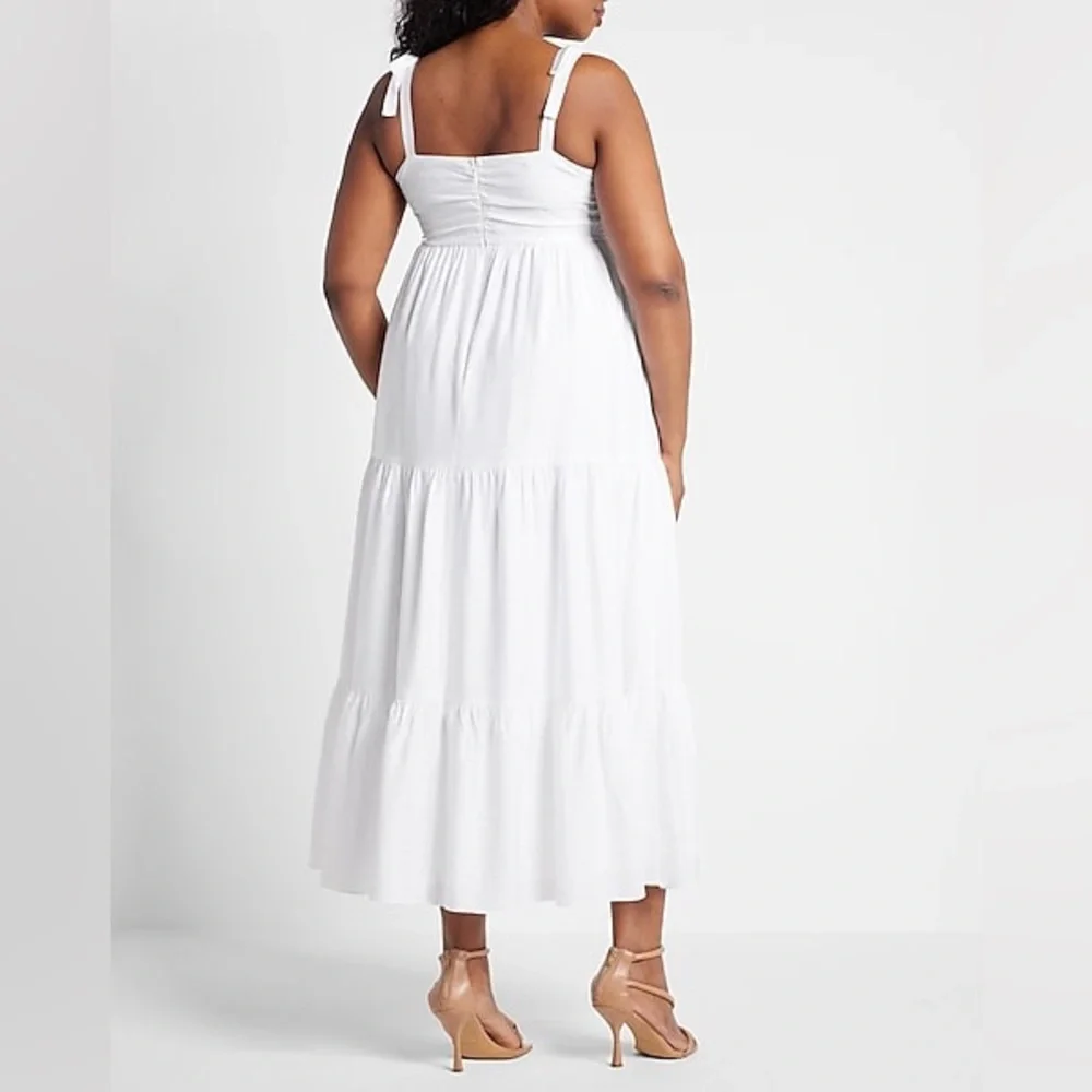 Express Tie‎ Shoulder Tiered Maxi Dress